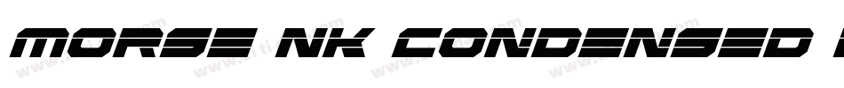 Morse NK Condensed Laser Italic字体转换